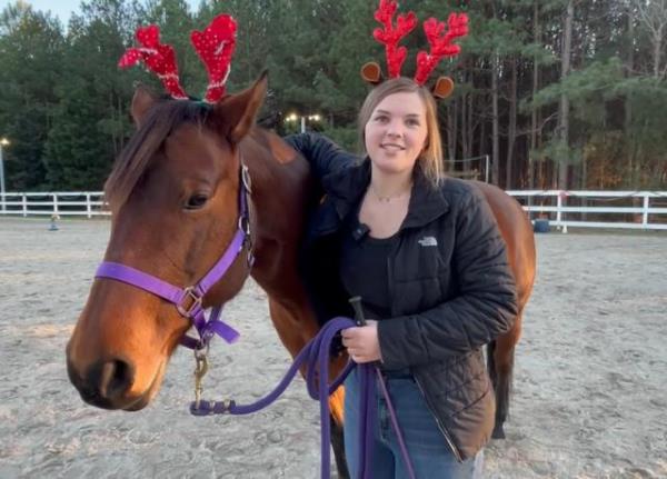 Olivia speaks a<em></em>bout the positive impact of Helping Horse and working with horses has had on her.